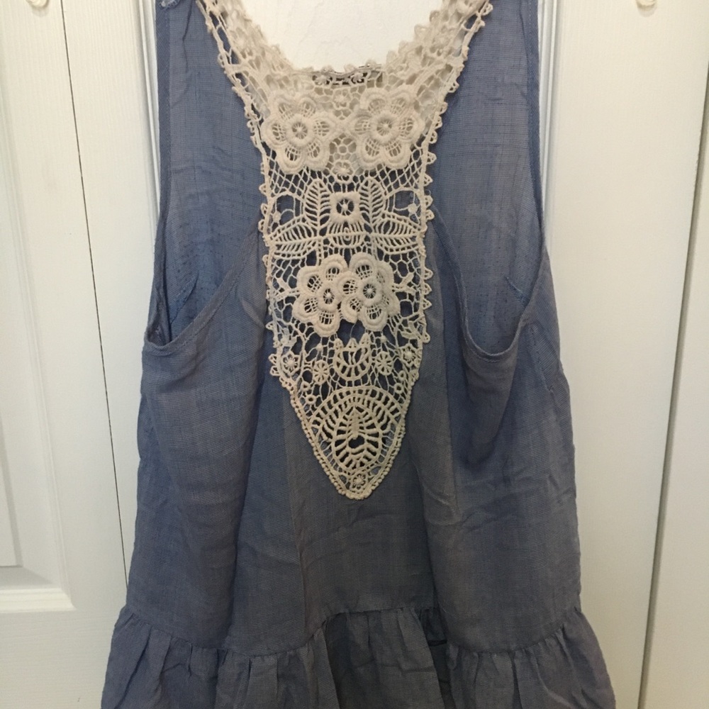 Racerback Lace Flowy Top